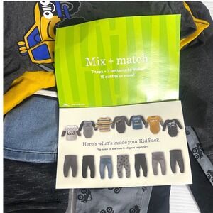 Lot‎ Of 12 NWT Garanimals Baby Boy Pants And Long Sleeve Onesies Size 18 Months